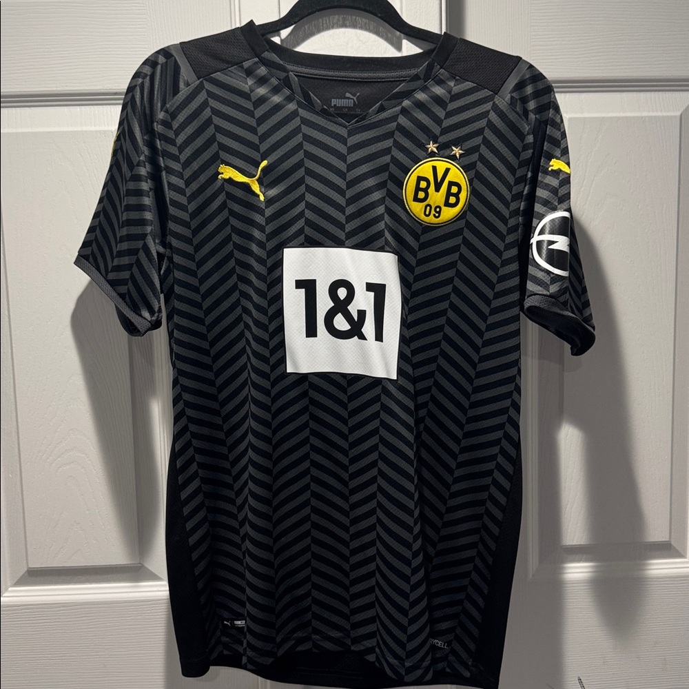 Puma Black and Yellow BVB Striped Jersey